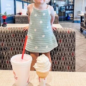 Zara baby girl crochet daisy dress